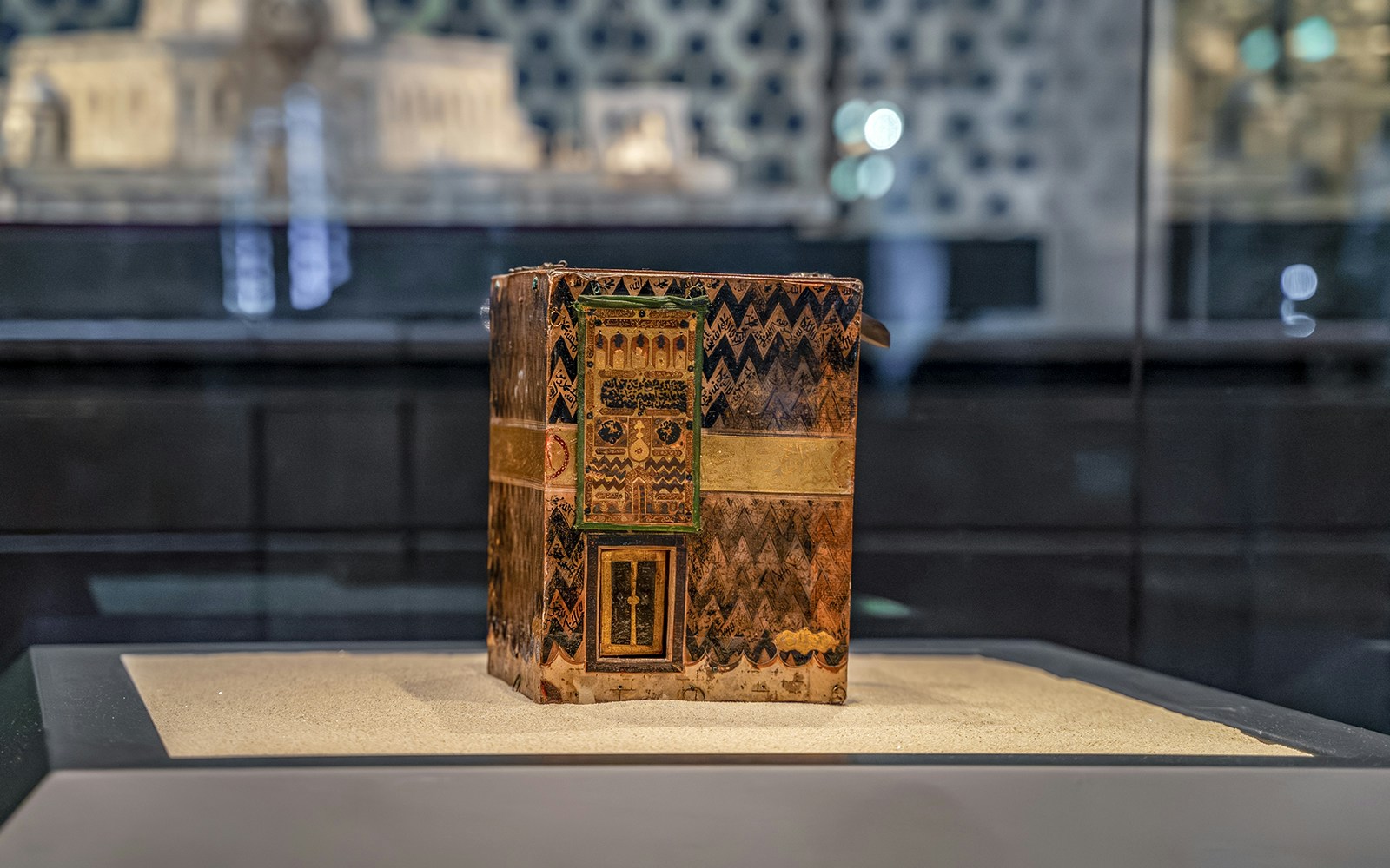 Model of the Kaaba in Topkapi Palace's Sacred Relics exhibit, Istanbul.