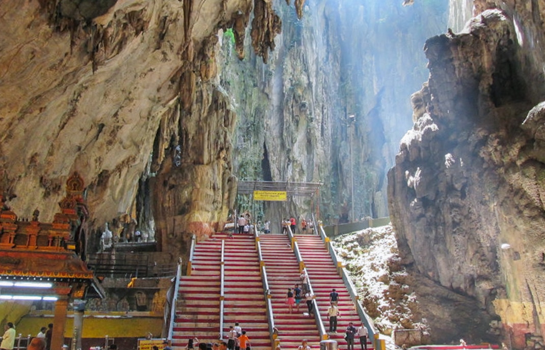 Stairs leading to Batu caves