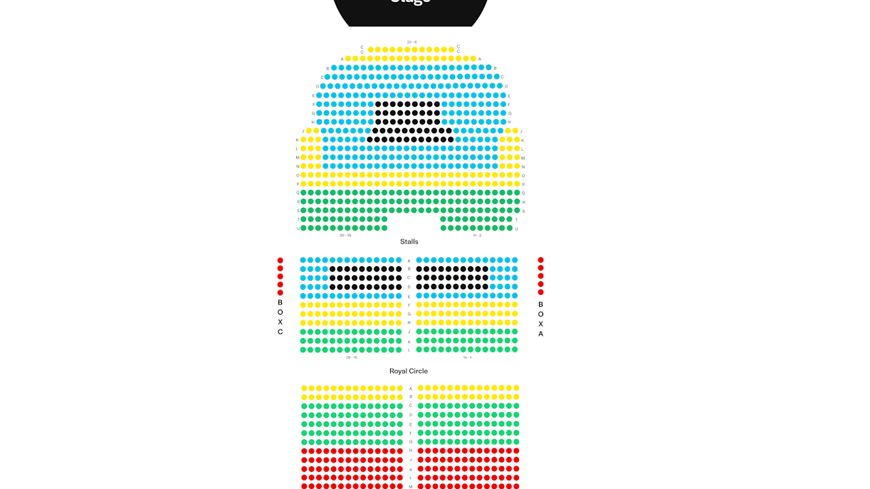 Piccadilly Theatre Seating Plan