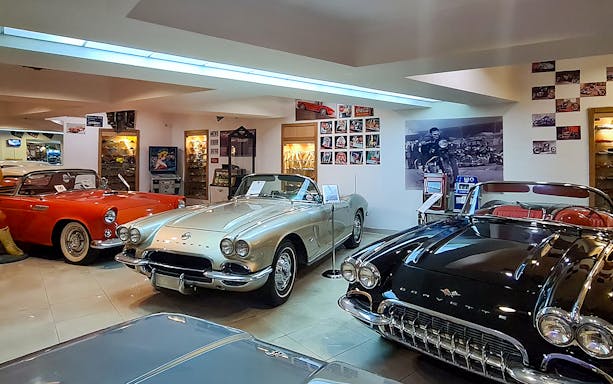 Classic cars displayed at Malta Classic Car Collection Museum.