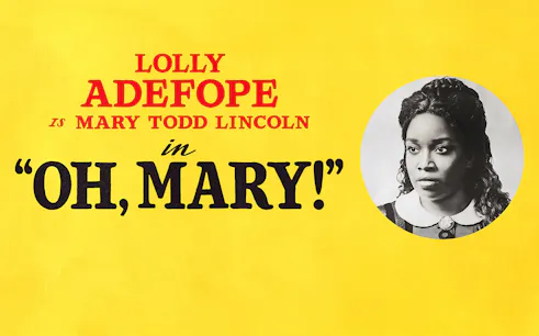 Oh Mary" Westend show poster featuring lead actress.