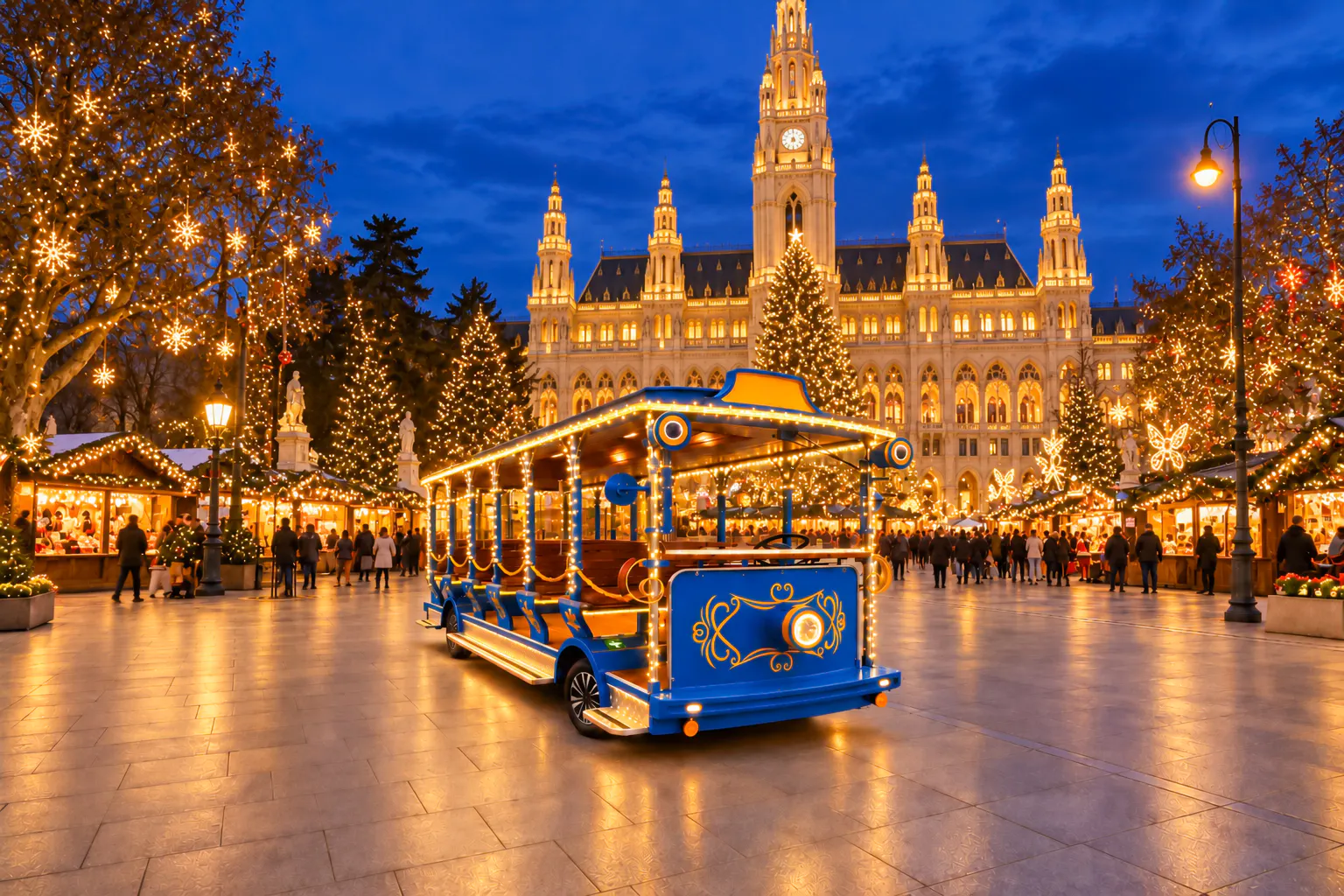 Vienna Golden Train Sightseeing Ride with Audio Guide