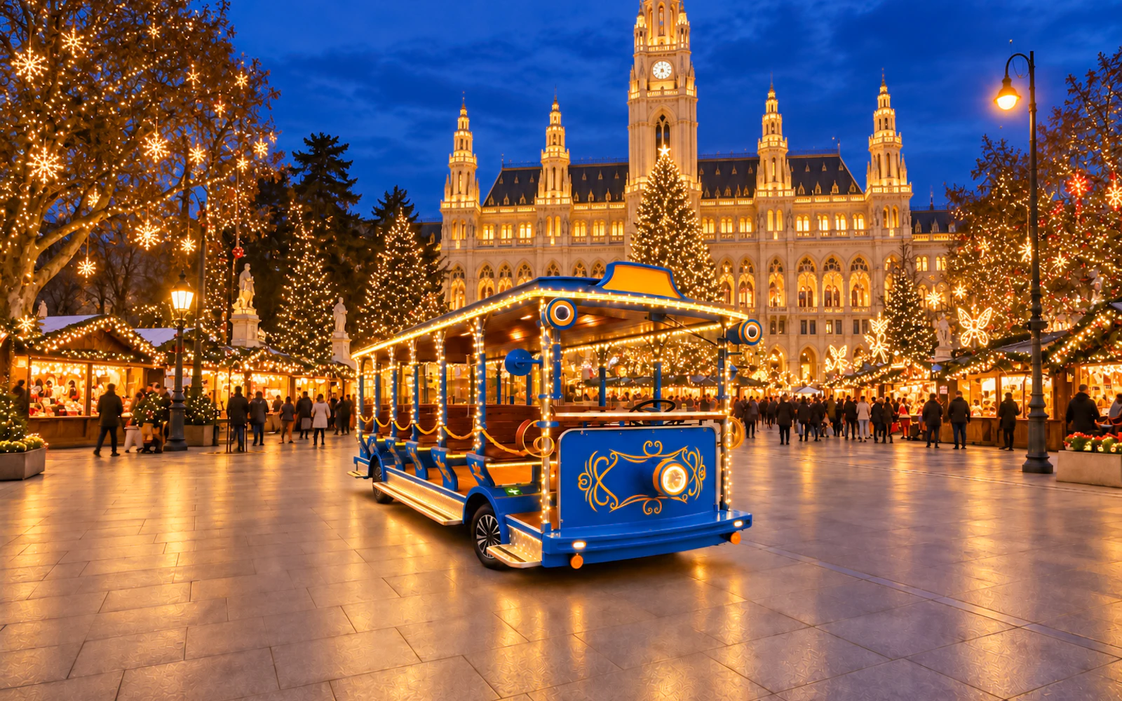 Vienna Golden Train Sightseeing Ride with Audio Guide