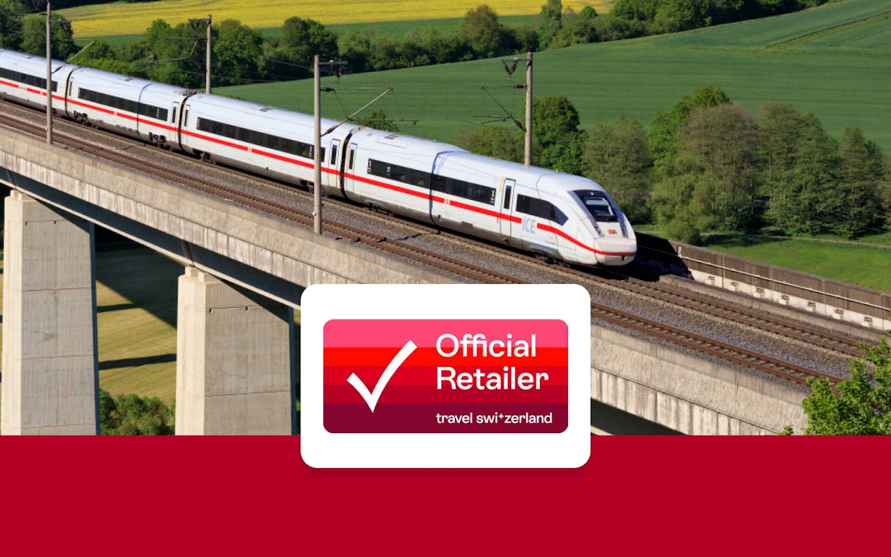 High-speed train on a bridge in Germany