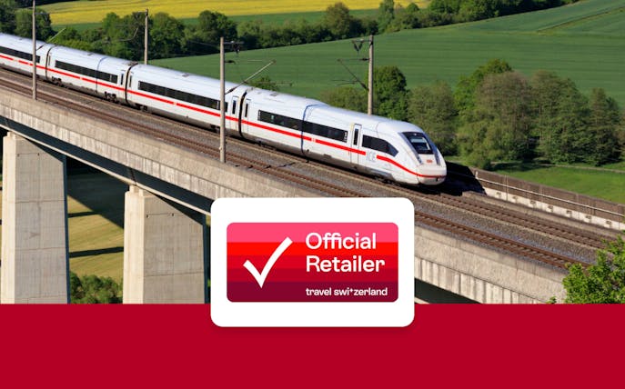 High-speed train on a bridge in Germany