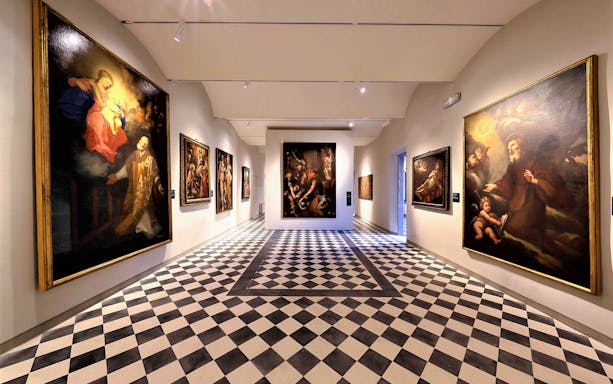 Paintings displayed in the Museum of San Pietro, Colle Val d'Elsa.