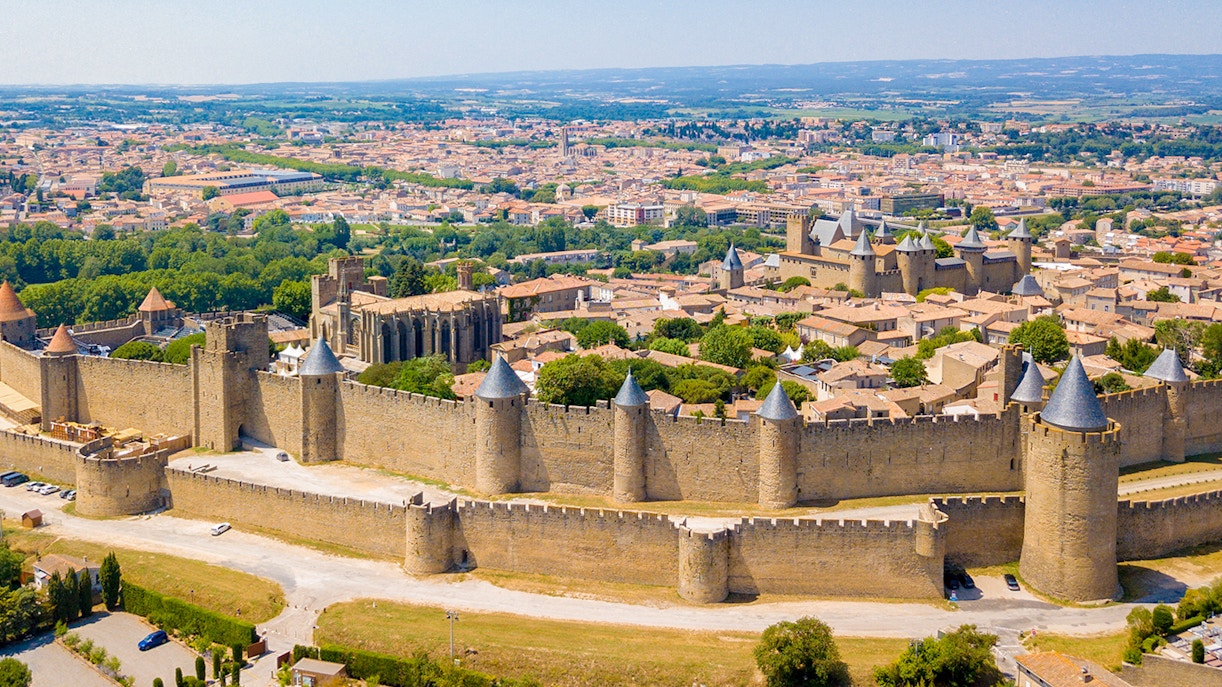 Architecture of Carcassonne Castle