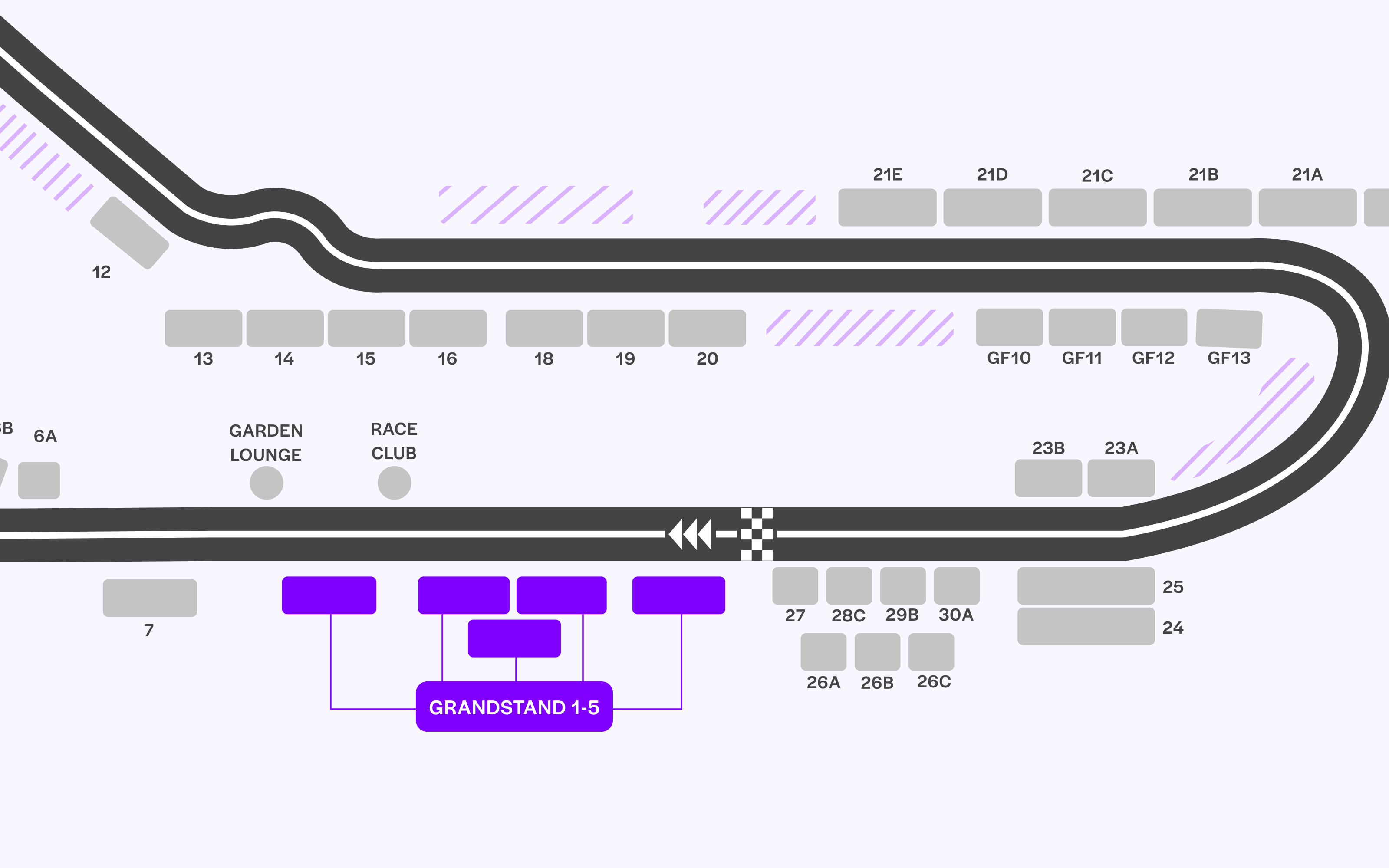 F1 Monza GP Plattegrond