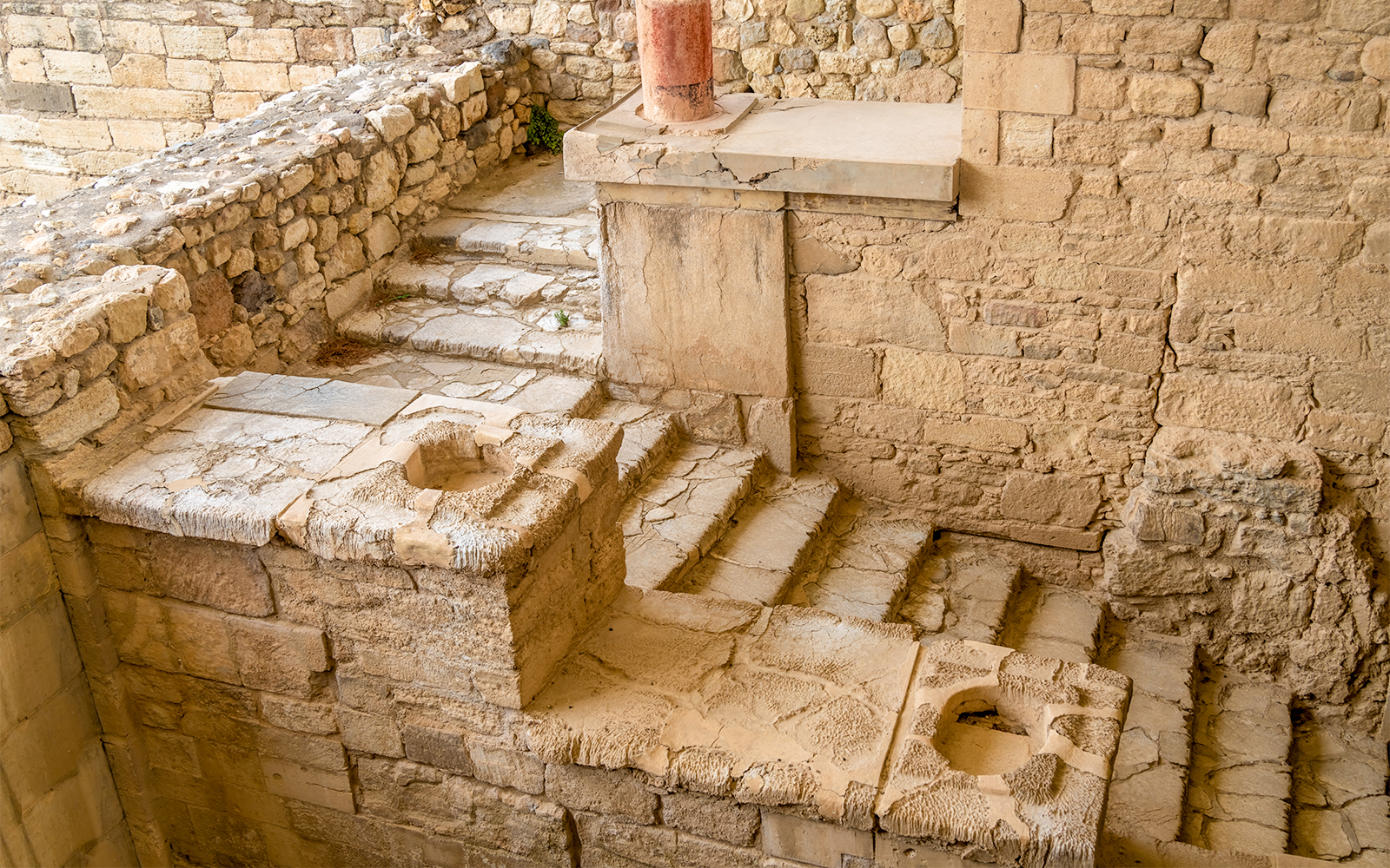 Grand Staircase inside Knossos Palace