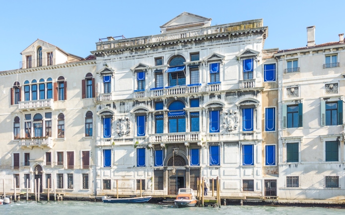 Palazzo Mocenigo Ca 'Nova on the Grand Canal, San Marco district, Venice.