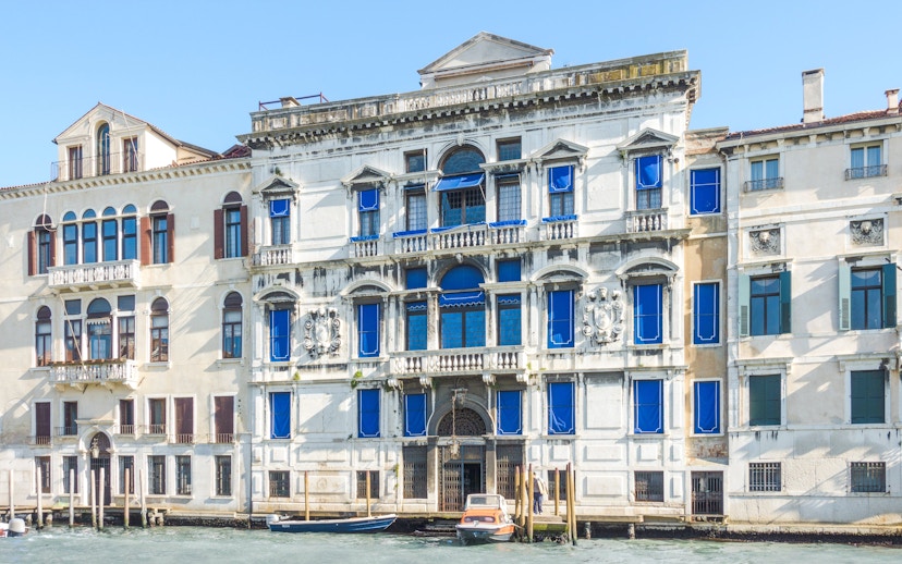 Palazzo Mocenigo Ca 'Nova on the Grand Canal, San Marco district, Venice.