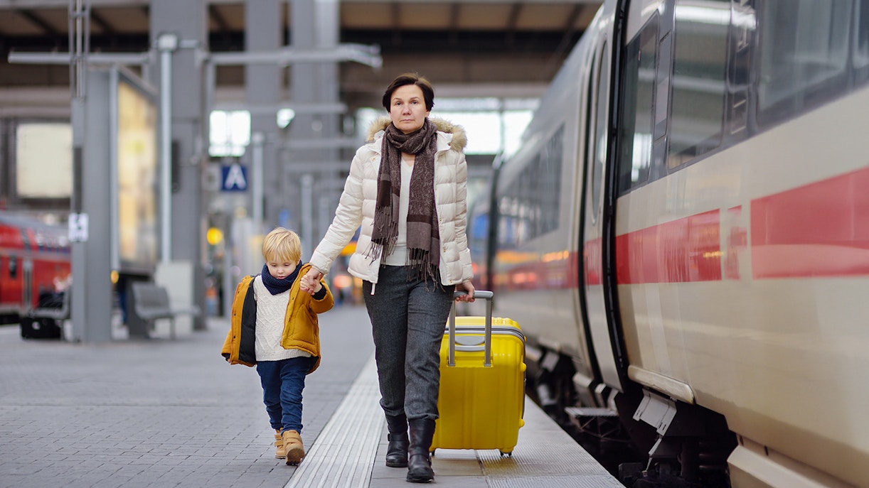Kid with grandmother