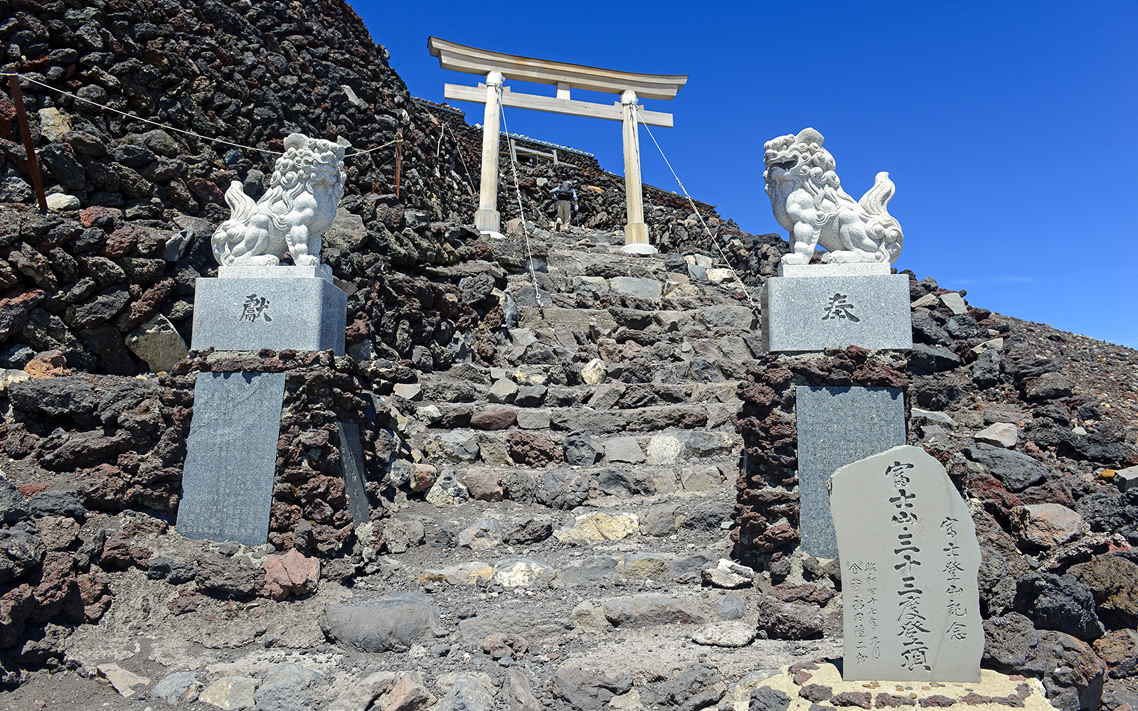 A gate on Mt. Fuji