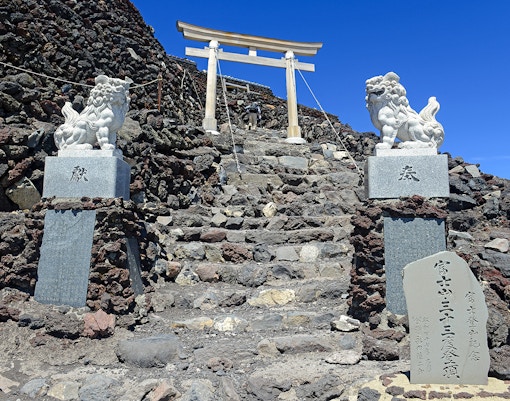A gate on Mt. Fuji
