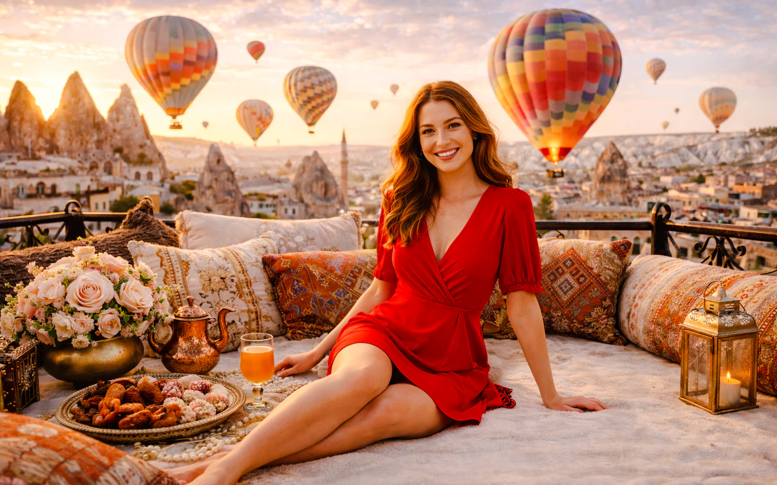 fotoshooting mit fliegendem kleid in kappadokien inklusive hin- und rückabholung vom hotel zu drei verschiedenen orten-1