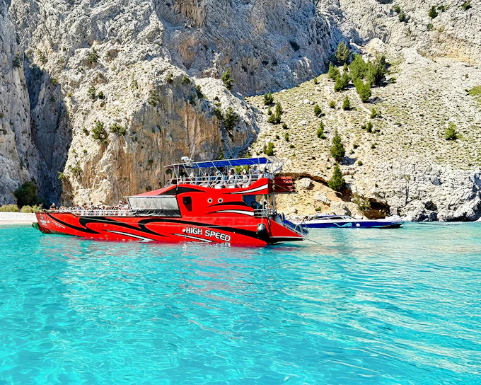 Rhodes: High Speed Cruise to Symi with a Swim Stop in St George's Bay