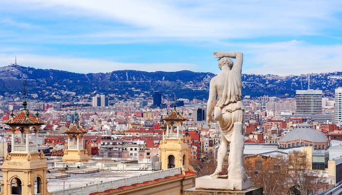 Montjuic castle statue