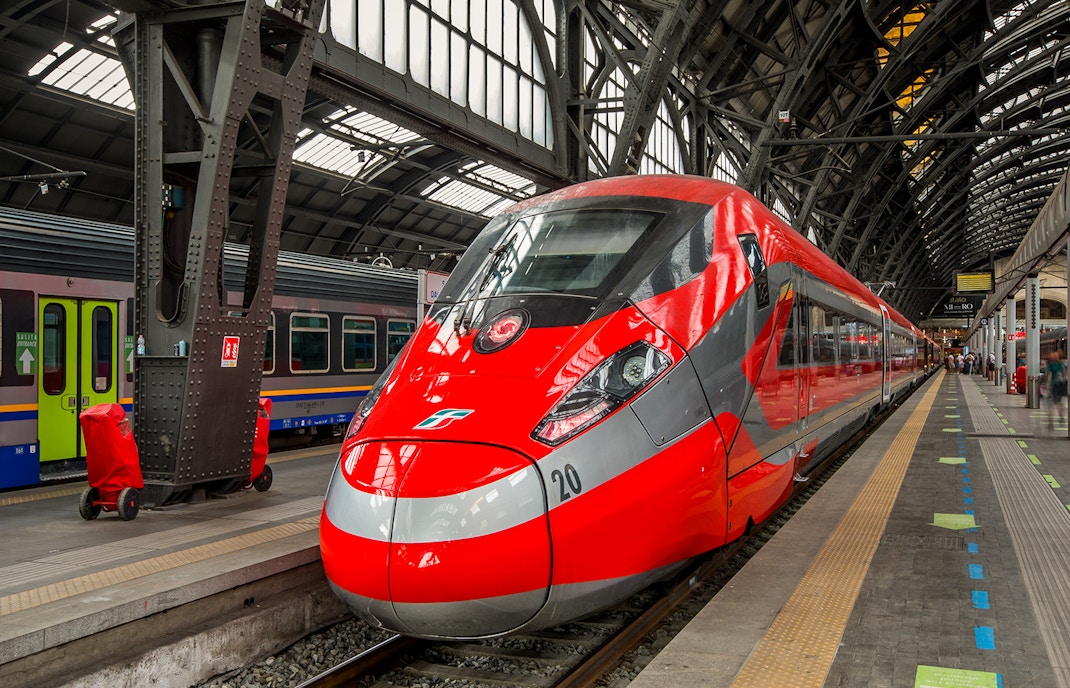 train at station in italy