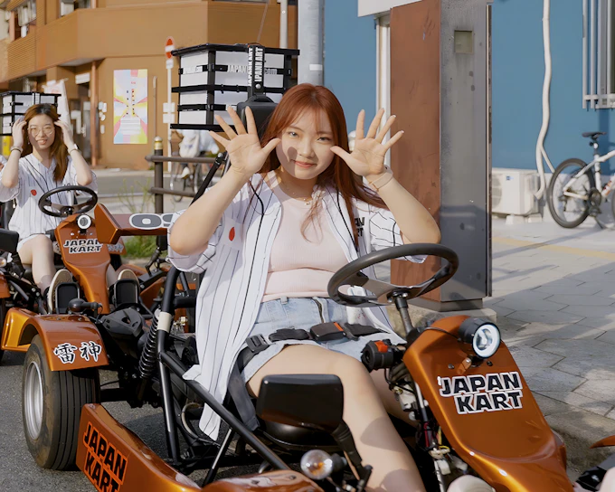 Osaka: Castle, HARUKAS 300 & Namba 90-Min Go-Karting Experience by JAPANKART