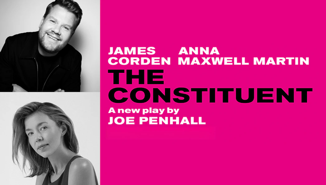 The Constituent play poster featuring cast and title.