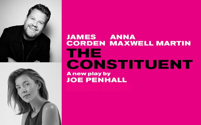 The Constituent play poster featuring cast and title.