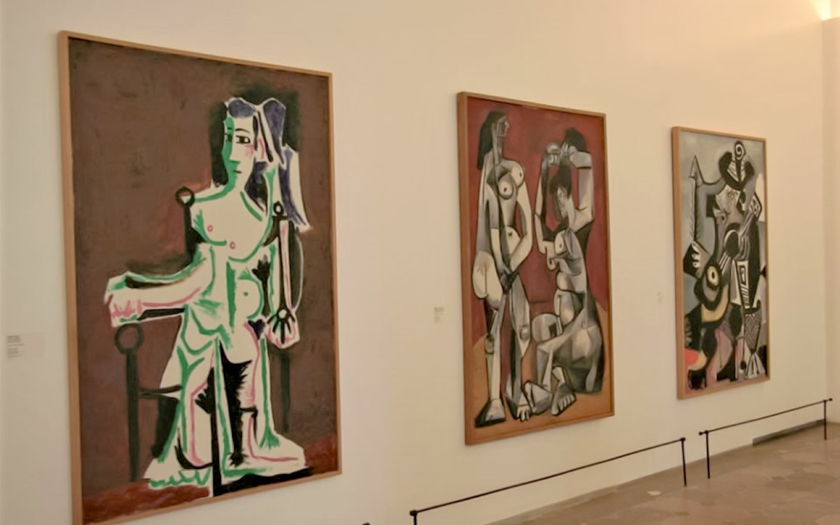 Paintings by Picasso displayed in the Picasso Museum, Paris, France.