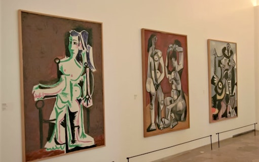 Paintings by Picasso displayed in the Picasso Museum, Paris, France.