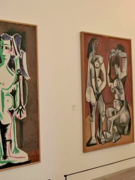 Paintings by Picasso displayed in the Picasso Museum, Paris, France.
