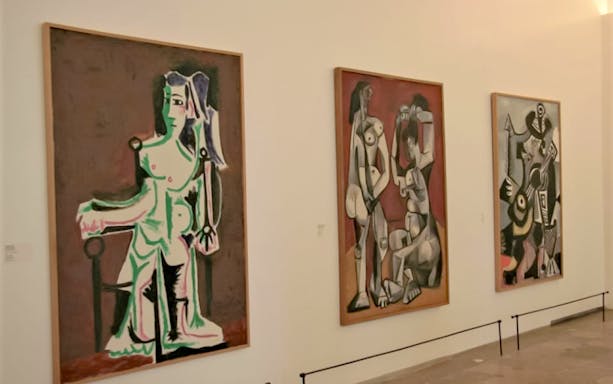 Paintings by Picasso displayed in the Picasso Museum, Paris, France.