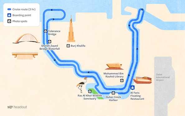 dine & dazzle evening package: dubai canal dinner cruise with unlimited drinks + la perle show-3