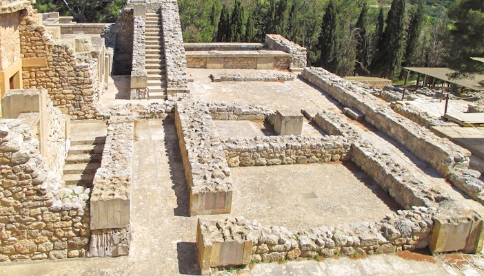 East Wing inside Knossos Palace