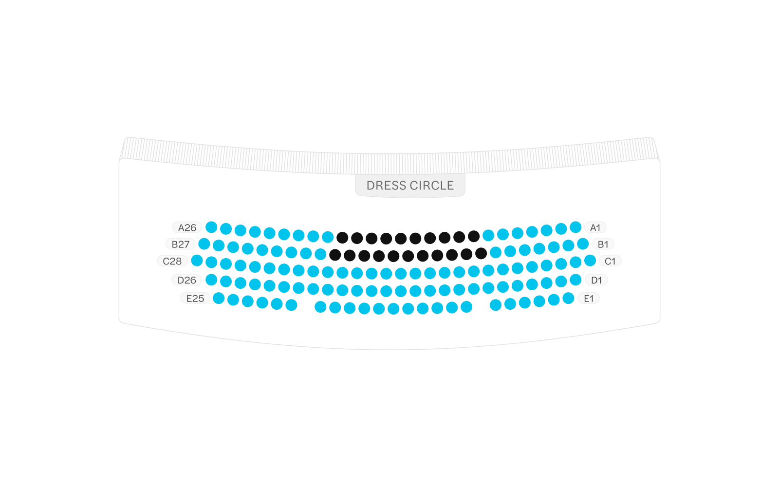 Garrick Theatre seating plan image