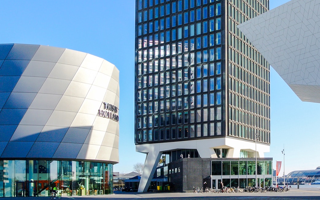 Exteriors of This is Holland building in Amsterdam with modern architecture.