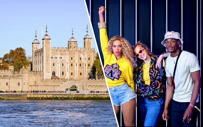 Tower of London and Madame Tussauds wax figures, London tour combo offer.