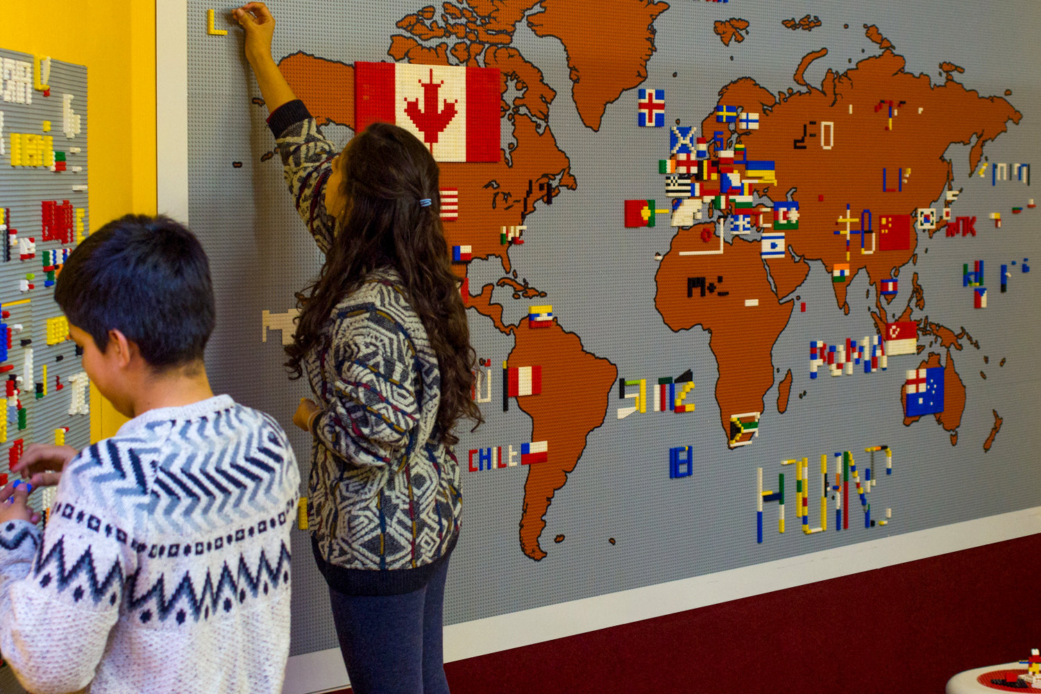 Interactive Build Zones at LEGO Museum Prague