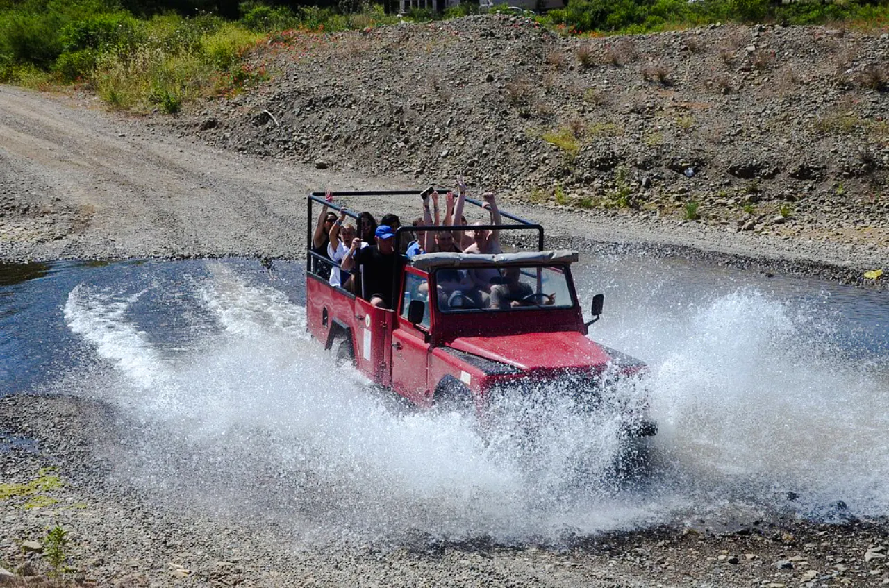 From Marmaris: Jeep Safari with Water Fights to Turgut Waterfall and Kızkumu Beach Image 6