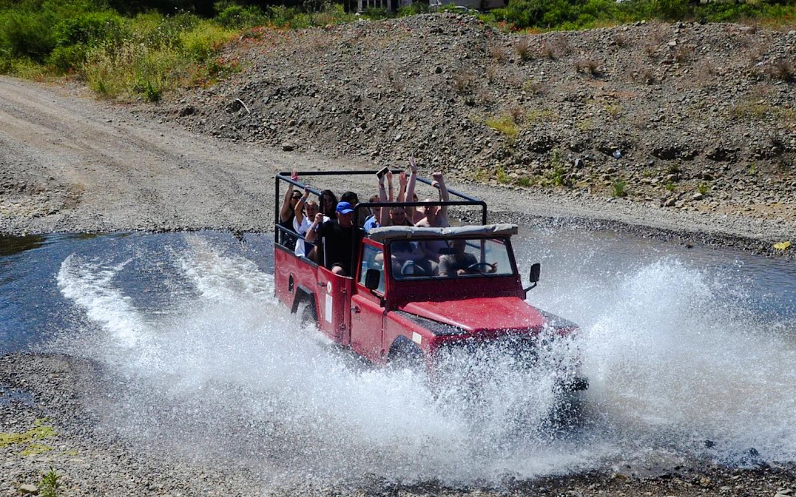 From Marmaris: Jeep Safari with Water Fights to Turgut Waterfall and Kızkumu Beach Image 6