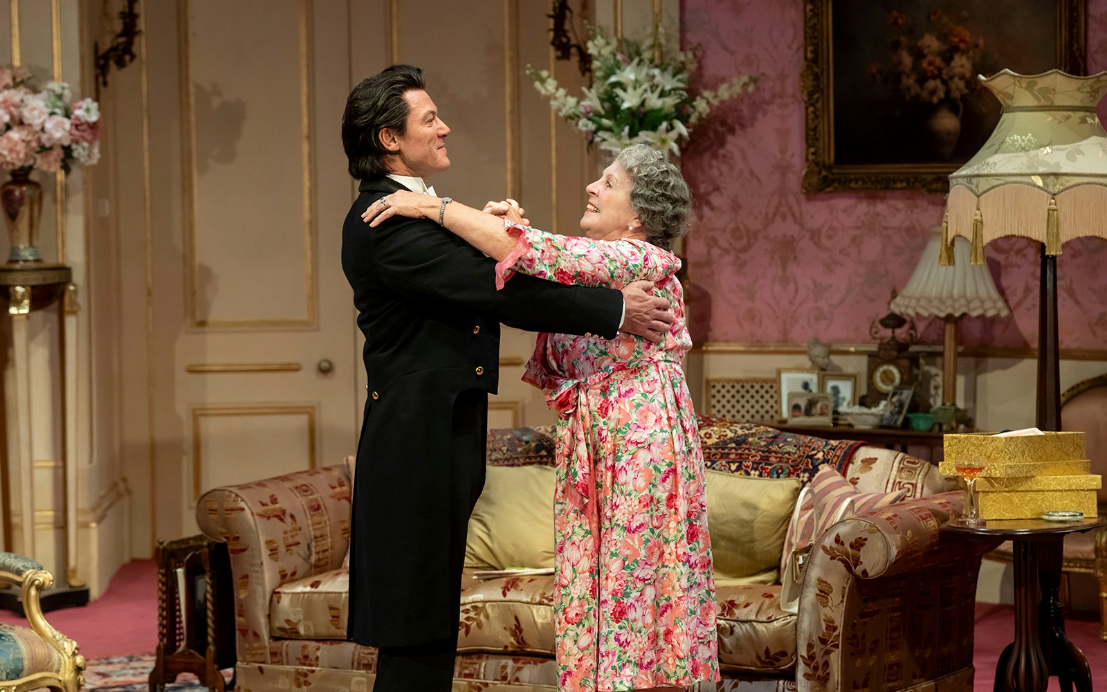 Two people dancing in a vintage living room setting, related to Backstairs Billy.