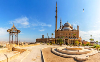 Citadel of Saladin and Mosque of Muhammad Ali in Cairo, Egypt.