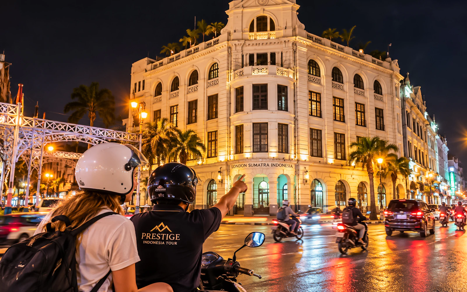 Medan Guided Night Motorbike Tour with Food Stops