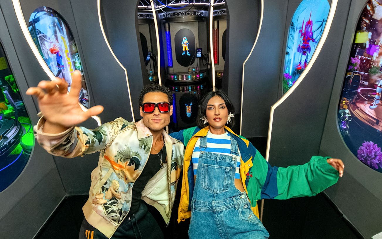 Visitors enjoying Creator Zones at House Of Hype exhibit.