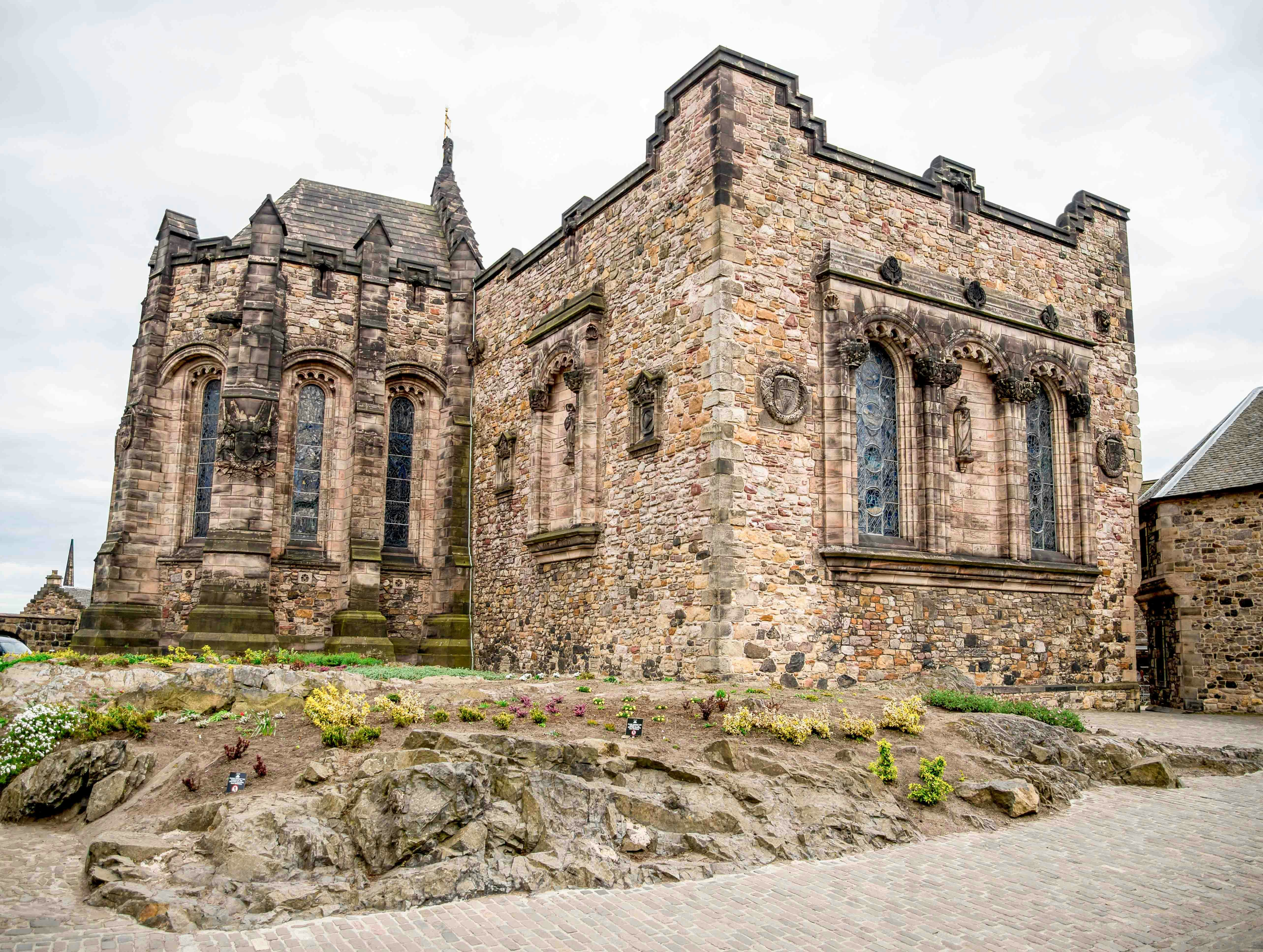 National War Museum of Scotland stone building with arched windows and decorative details.