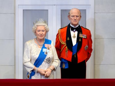 Royal couple in wax museum