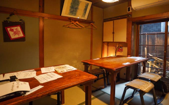 Traditional Japanese dining room setup for Tokyo Samurai Experience.