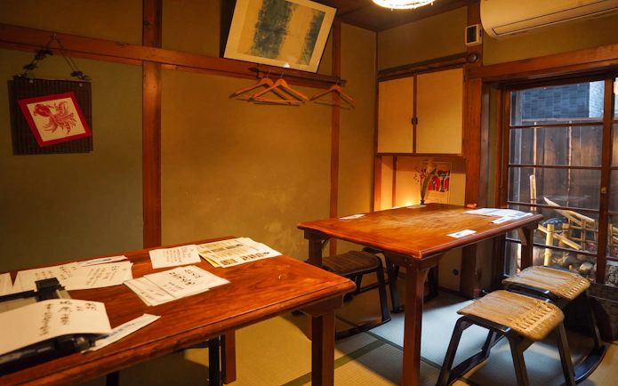 Traditional Japanese dining room setup for Tokyo Samurai Experience.