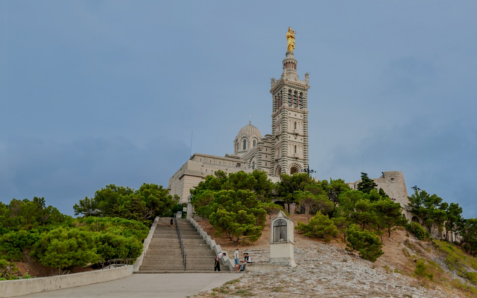 bus turístico marsella, Basílica Notre dame de la garde