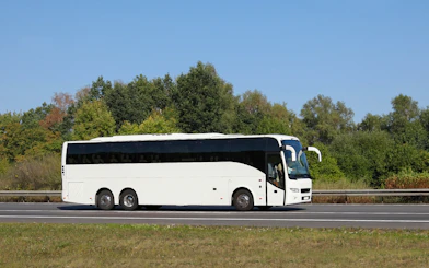 Bus on highway