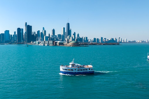 30 minuten durende rondvaart langs de oevers van Lake Michigan