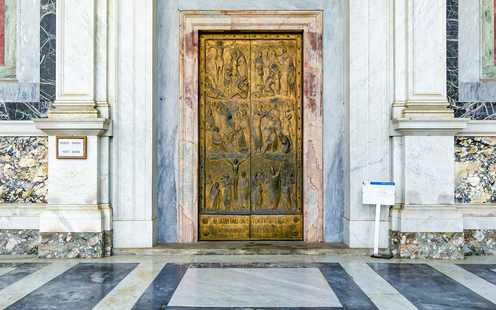 Bronze Holy Gate Door of the Basilica of St. Paul Outside the Walls