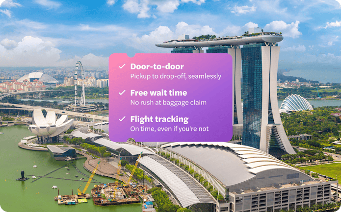 Marina Bay Sands and Singapore skyline with flyer and ArtScience Museum.